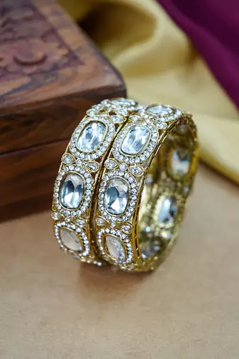 Antique finish kundan kada