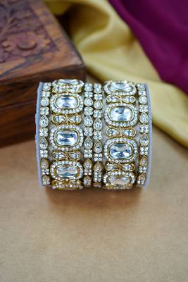 Traditional kundan antique bangles collection 1