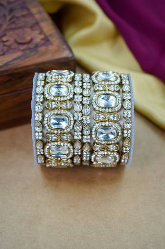 Traditional kundan antique bangles collection