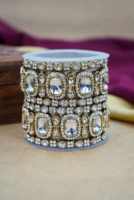 Traditional kundan antique bangles collection 3