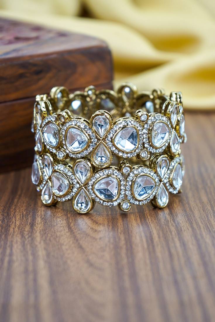 Designer kundan kada for women