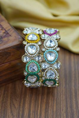 Multy designer kundan kada for women 1