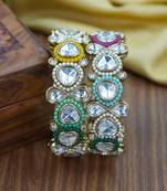 Multy designer kundan kada for women