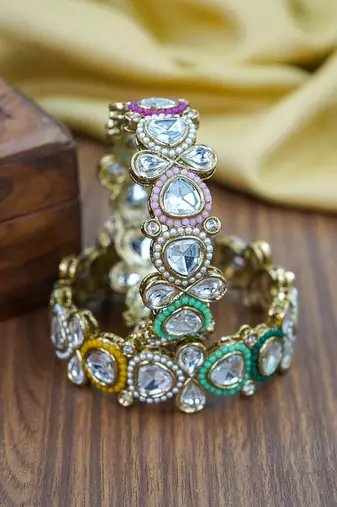 Multy designer kundan kada for women