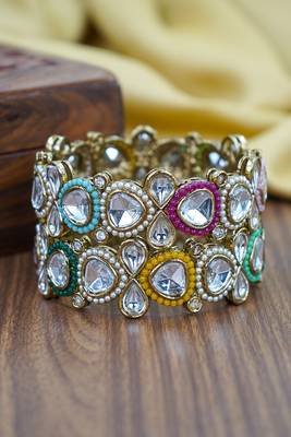 Multy designer kundan kada for women 3