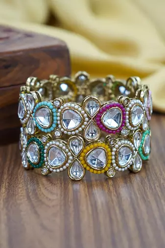 Multy designer kundan kada for women