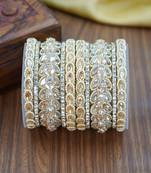 Traditional golden bangles set for women