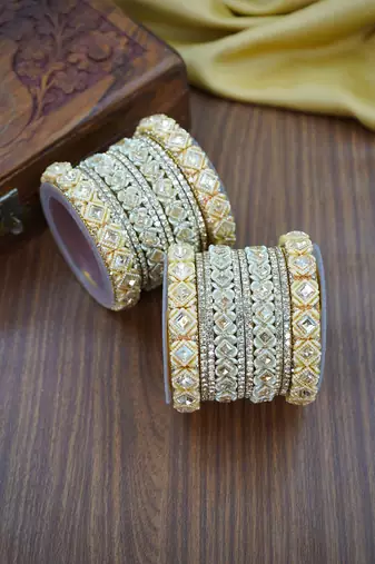 Traditional golden chuda for brides