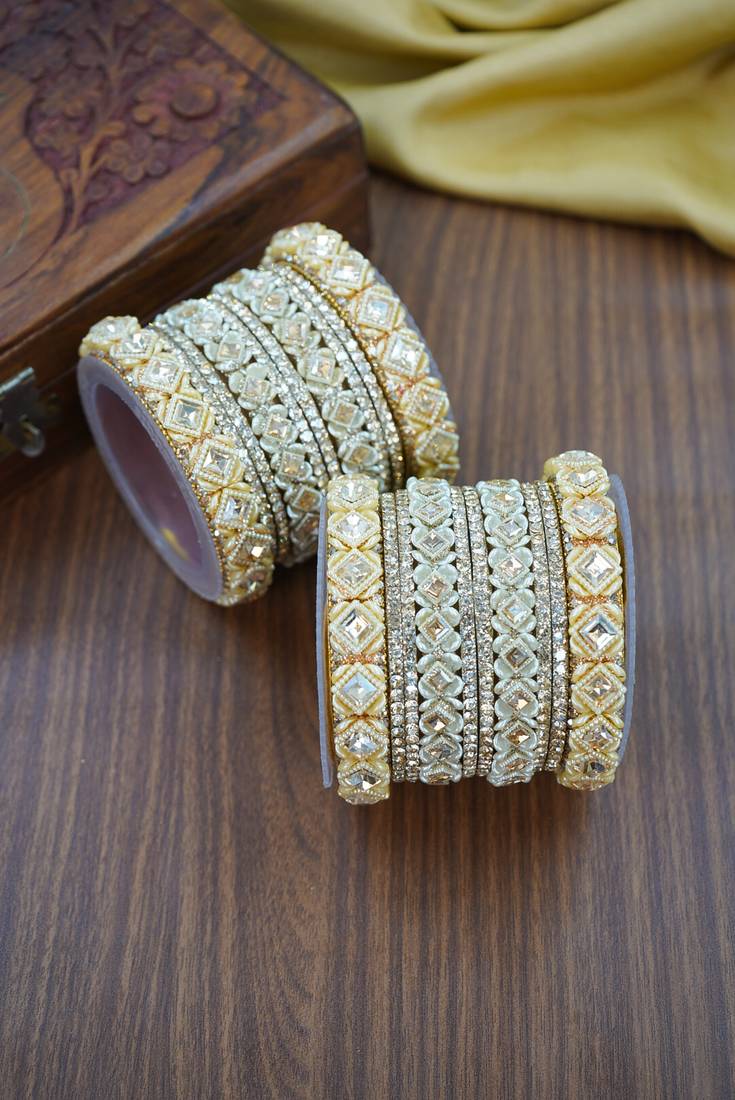 Traditional golden chuda for brides
