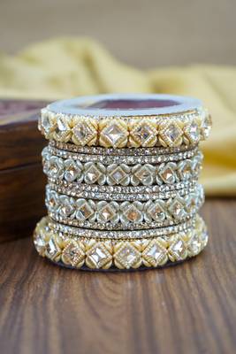Traditional golden chuda for brides 3