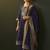 Navy blue jacquard chanderi straight kurta set with dupatta