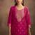 Rani jacquard art silk straight kurta set with dupatta