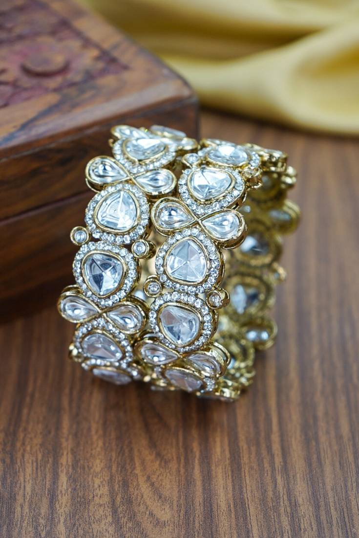 Designer kundan kada for women