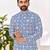 Men's stylish cotton multi color printed kurta for festive & casual wear