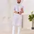 White cotton kurta with soft speckled pattern     lightweight & stylish