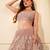 Onion Pink Double Net Heavy Beadwork Lehenga Set