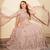 Onion Pink Double Net Heavy Beadwork Lehenga Set