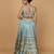 Teal Viscose Silk Cutdana Embroidery Lehenga Set