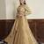 Gold Tissue Sequins Cutdana  Lehenga Set