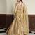 Gold Tissue Sequins Cutdana  Lehenga Set