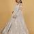 White Jacket And Silver Lehenga With Sequins Cutdana Dori Work