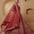 Red Bridal Heavy Handwork Viscose Silk Lehenga Set .