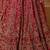Red Bridal Heavy Handwork Viscose Silk Lehenga Set .