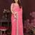pink saree look georgette silk blend embroidery work saree and blouse with beautiful  tone