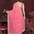 pink saree look georgette silk blend embroidery work saree and blouse with beautiful  tone