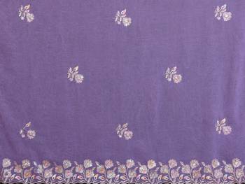 lavender saree look georgette silk blend embroidery work saree and blouse with beautiful  tone 5