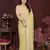 yellow saree look georgette silk blend embroidery work saree and blouse with beautiful  tone