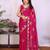 Pink saree look rich heavy star georgette silk saree with sequins embroidery work saree and blouse with beautiful  tone