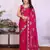Pink saree look rich heavy star georgette silk saree with sequins embroidery work saree and blouse with beautiful  tone