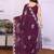 Wine saree look rich heavy star georgette silk saree with sequins embroidery work saree and blouse with beautiful  tone
