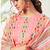 Peach cotton digital printed swarwoski work salwar suit