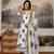 white floral cotton kurta pant set with dupatta
