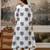 white floral cotton kurta pant set with dupatta