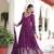 purple sequins embroidered anarkali