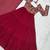 maroon georgette embroidered anarkali