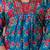 blue floral cotton kurta pant set with dupatta