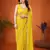 lemon saree look rich georgette  silk blend with beautiful tone