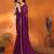 purple saree look rich georgette  silk blend with beautiful tone