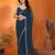 rama saree look rich georgette  silk blend with beautiful tone