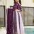  Wine Embroidered Function Wear Gown With Dupatta