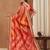 bright mose chiffon half & half bandhej saree with banglori art silk blouse