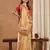 bright mose chiffon half & half bandhej saree with banglori art silk blouse