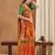 exclusive bandhej georgette saree with sequins & gotapati work blouse