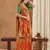 exclusive bandhej georgette saree with sequins & gotapati work blouse