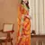 exclusive bandhej georgette saree with sequins & gotapati work blouse