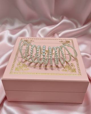 combo of two multi-layered adjustable aaa pearl bracelet with rhodium-plated wire 5